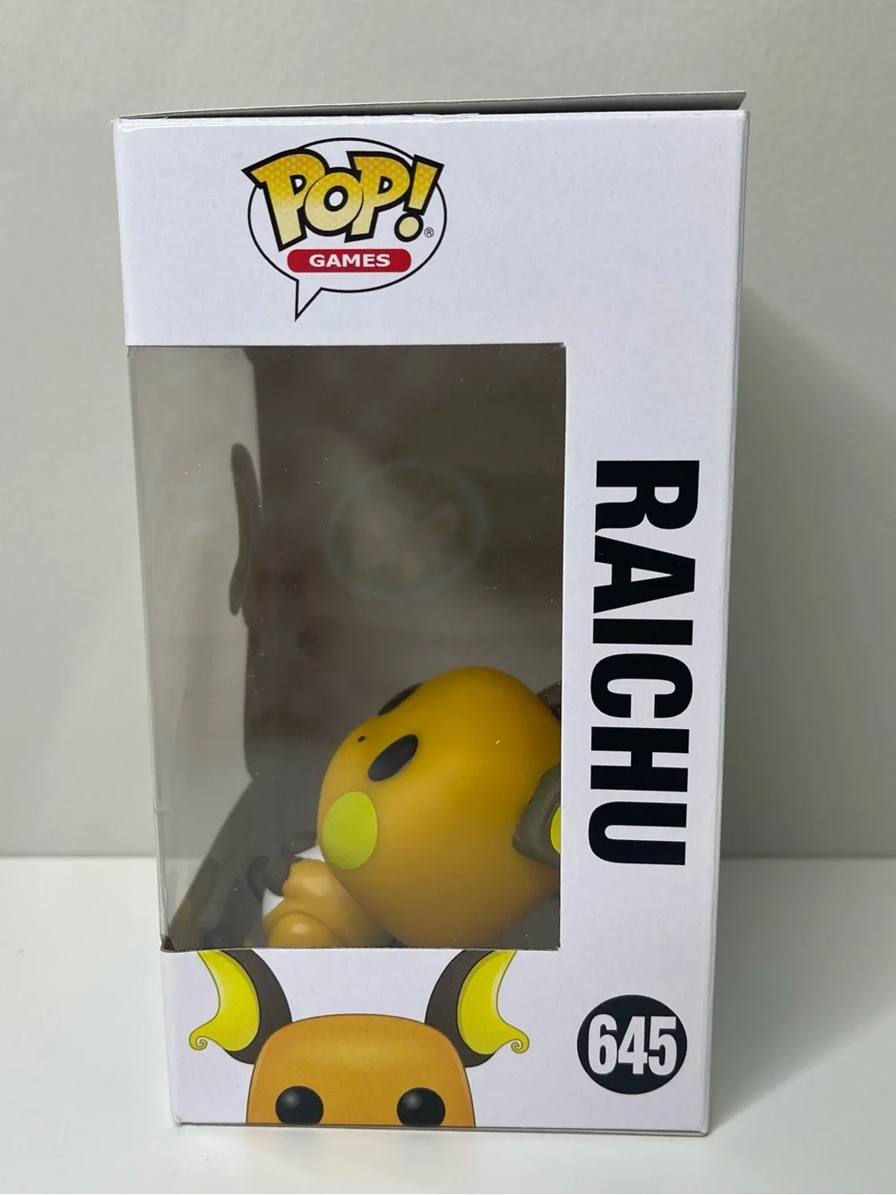 Funko Pop! Vinyl Figure: Pokemon Raichu #645 *Missing Interior Plastic Protector